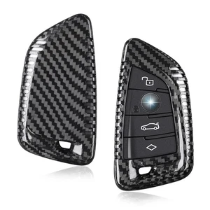 Carbon Fiber Car Key Shell Case Protector Cover for BMW 2 Series 4 Series i4 M2 - Picture 1 of 8