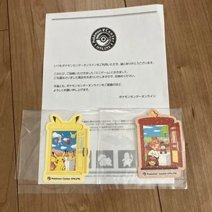 Pokemon Center Pikachu & Pokémon Character Sticker Set 2 pcs Used - Picture 1 of 1