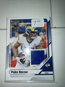 2024 Panini Donruss Puka Nacua Donruss Threads Patch #DTH-PNU Rams - Bild 1 von 6