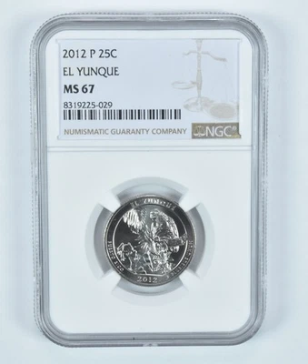 2012-P Washington Quarter El Yunque America The Beautiful MS67 NGC *4071 - Image 1 of 4