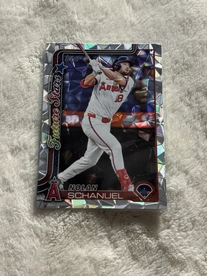 2025 Topps Series 1 - Future Stars Nolan Schanuel #210 Diamante Foil - Image 1 of 2