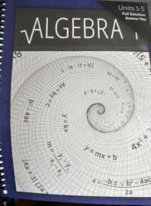 Christian Light Education Math Algebra Units 1-5. Full Solution Answer Key - Imagen 1 de 1