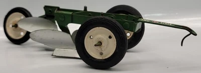 Tru-Scale Two Bottom Green Plow 1:16 Scale Pressed Steel Vintage - Image 1 of 4