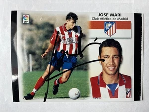 Autograph JOSE MARI-Atletico Madrid-4 Caps SPAIN-Villarreal-AC Milan-signed - Picture 1 of 2