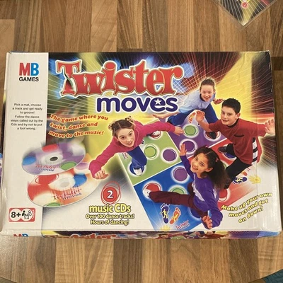 Retro MB Twister Moves Board Game. Box damaged but game unused.  - Image 1 of 4
