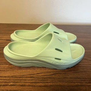 SANDALIAS HOKA ORA RECOVERY SLIDE NIEBLA VERDE UNISEX W8/M7 CONFORT IMPERMEABLES - Imagen 1 de 9