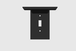 3D Printed Toggle Light Switch Cover with Shelf 2.5x5in for Keys or Phones - Picture 1 of 18