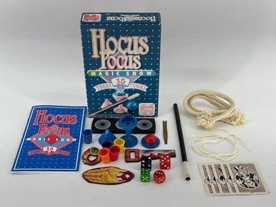 1989 Hocus Pocus Magic Show Set Jumbo 15 Tricks w/ Box & Manual Vintage Toy EUC - Image 1 of 4