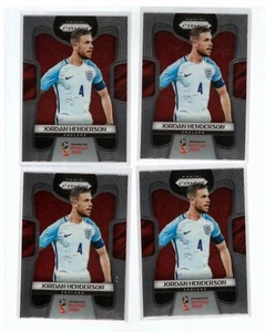 Jordan Henderson 2018 Panini World Cup Prizm #70 Base Lot 4 England Liverpool - Picture 1 of 2