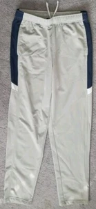ATHLETIC WORKS sz XXL 18 Boys Elastic Waist/Drawstring Pant Gray/Blue r11" in28" - Picture 1 of 6