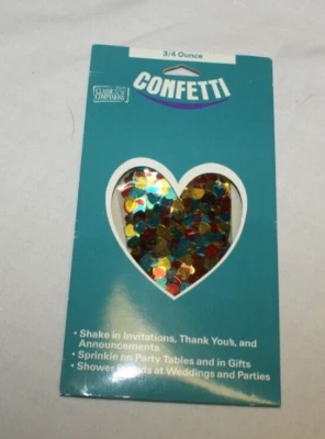 Dispersión de confeti de lámina de corazón multicolor B'day boda novia ducha compromiso Foto 1 de 2