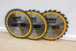 DeWALT DT1963 250mm DT1956 24T & DT1957 48T TCT MITRE SAW BLADES - Picture 1 of 3