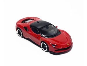 GB Bburago 1:64 Red Ferrari SF90 Racing Sports Model Toy Diecast Metal Car New