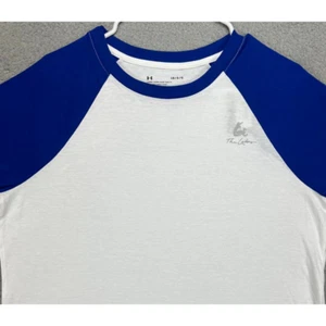 Under Armour T-Shirt Womens Large The Lake White Colorblock 3-Quarter Sleeve NEW - Picture 1 of 12