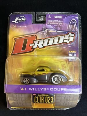 ~~ D Rods 1941 Willys Coupe CLTR #023 1:64 scale 2006 Wave 2 Jada Toys ~~ RARE - Image 1 of 2