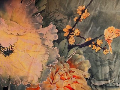 100 % Seide  - Kantonseide (Schlammseide) mit Pflanzenfarben handgefärbt - Bild 1 von 4