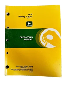 John Deere 1418 Rotary Cutter OMW40684 Operators Manual Book - Picture 1 of 4