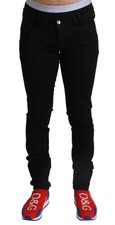 Dolce & Gabbana Black Cotton Skinny Men Denim Slim Fit Men's Jeans Authentic