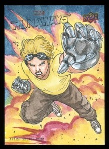 2020 UD Marvel Runaways Cannonball Abdul Ghofur Artist Sketch Card