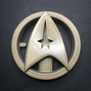 Star Trek 'The Wrath of Khan' Starfleet Belt Buckle for Cosplay (3D Printed) - Picture 1 of 5