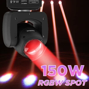150W Moving Head Stage Light 4-in-1 RGBW LED Gobo Beam DJ Disco DMX Spot Light - Picture 1 of 11