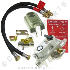 2 BOTTLE AUTO CHANGE OVER LP LPG PROPANE GAS REGULATOR OPSO INSTALLATION KIT - Picture 1 of 11
