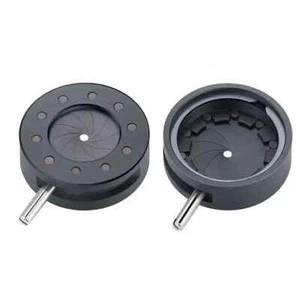 Adaptador de microscopio condensador de apertura de diafragma de iris óptico con zoom de 1-11 mm - Imagen 1 de 10