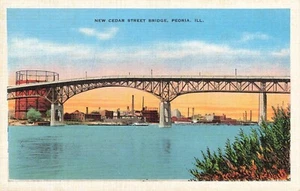 Nueva postal de Cedar Street Bridge Peoria Illinois - Imagen 1 de 2