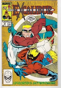 Excalibur #10 July 1989 Marvel Comic Book Captain Britain Vs Hauptmann Englande - Picture 1 of 2