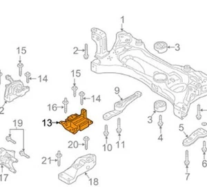 VOLKSWAGEN GOLF ALLTRACK MK7 LEFT ENGINE MOUNT 5Q0199555BL NEW GENUINE - Picture 1 of 1