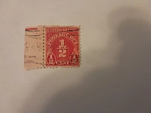 1/2 CENT US BRIEFMARKE - ROT - SELTEN - Bild 1 von 1