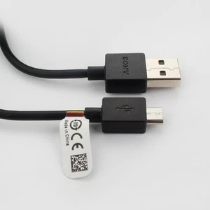 Genuine Sony EC-801 Micro USB Data Sync Charge Cable for Sony Xperia Phones PS4 - Picture 1 of 3