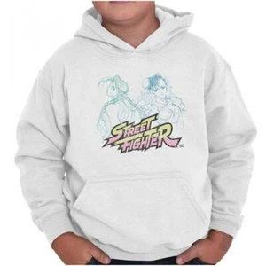 Street Fighter Capcom Cammy Chun-Li Video Gamer Youth Hooded Sweatshirt Boy or G - Picture 1 of 8