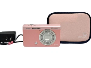 CASIO HIGH SPEED EXILIM EX-ZR70 Pink Digital Camera Selfie Tilt LCD From Japan - Picture 1 of 10
