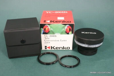 Kenko VC-200Hi Tele-Conversion Lens 2.0X Black GENUINE Teleconverter JAPAN MADE - Image 1 of 4