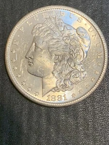 1881-S  San Francisco  Mint Silver Morgan Dollar  lot # 1744 - Picture 1 of 6