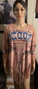 Montana West Poncho Kimono Damen Einheitsgröße Western Mehrfarbig Neu mit Etikett - Bild 1 von 10