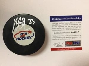 Dustin Brown Signed Autographed Team USA U.S.A Hockey Puck PSA/DNA COA Kings b - Picture 1 of 2