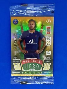 Tarjeta de héroe Neymar JR Match Attax Festive 2021/22 SELLADA edición limitada LECC5 - Imagen 1 de 2