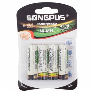 4x AA Recargable Recargable Batería Recargable 4700mAh - Imagen 1 de 3