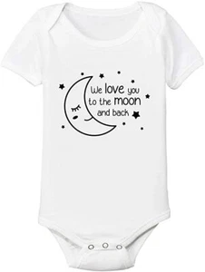 Moon and Back Baby One-Piece Romper Outfit / Babies Toddler Fashion Clothes - Picture 1 of 13