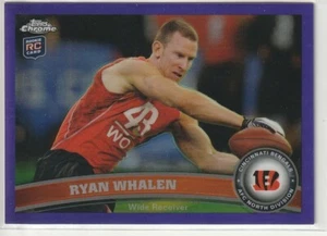 2011 Topps Chrome Purple Refractor Ryan Whalen Cincinnati Bengals RC /499 - Picture 1 of 2