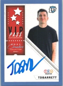 TD Barrett 2021 Tru Creator Creator's Collection AUTO RC Madden Influencer - Picture 1 of 2