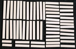 LEGO White Tiles Bundle Mixed Smooth Pieces Parts Flat Floor Lot Long 1x6 1x8 - Picture 1 of 4