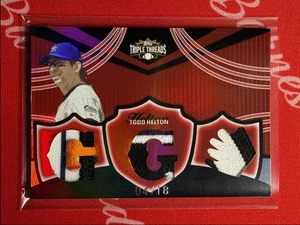 2006 Topps Triple Threads Relic Todd Helton 04/18 Colorado Rockies #TTR-229 - Picture 1 of 2