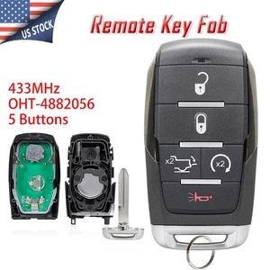 Smart Remote Key Fob for Ram 1500 2019 2020 2021 2022 2023 OHT-4882056 68442909 - Picture 1 of 8