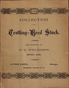 1892 Sammlung von Trabrzuchtbeständen auf der Riverside Stock Farm, Stratham, NH - Bild 1 von 1