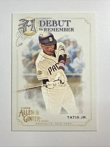 2020 Topps Allen and Ginter A Debut to Remember #DTR28 Fernando Tatis Jr. Padres - Picture 1 of 2