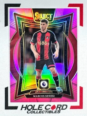 MARCOS SENESI 2024-25 Panini Select Premier League Soccer #61 Pink Prizm 13/99 - Image 1 of 3