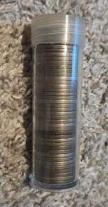 Roll of 40 Coins, $2 Face Value Jefferson War Nickels 1942-1945 Mixed Dates - Picture 1 of 3